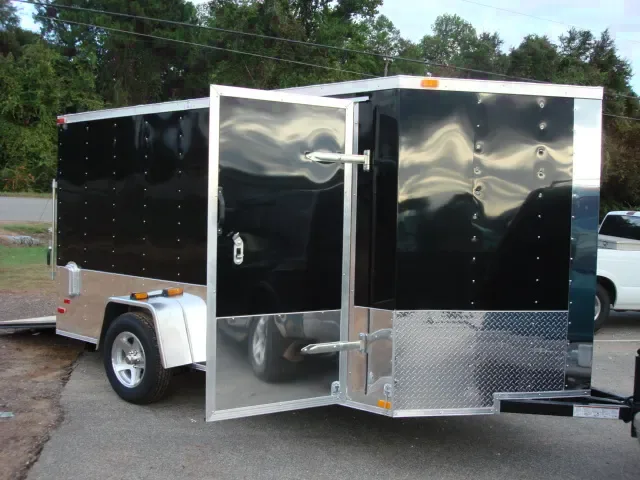 10FT MOTORCYCLE TRAILER BLACK