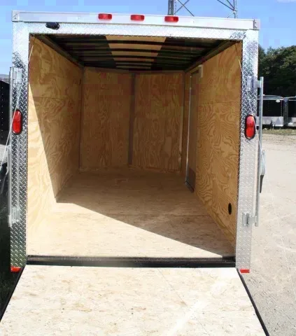 12ft black v nose motorcycle trailer