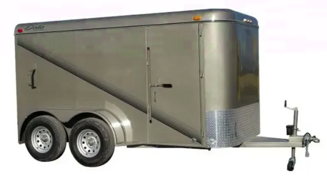 14ft Enclosed bike trailer with flat front