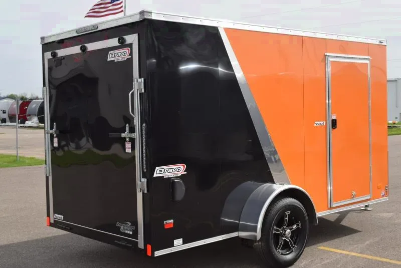 BRAVO 6x12 SCOUT ENCLOSED MOTORCYCLE TRAILER