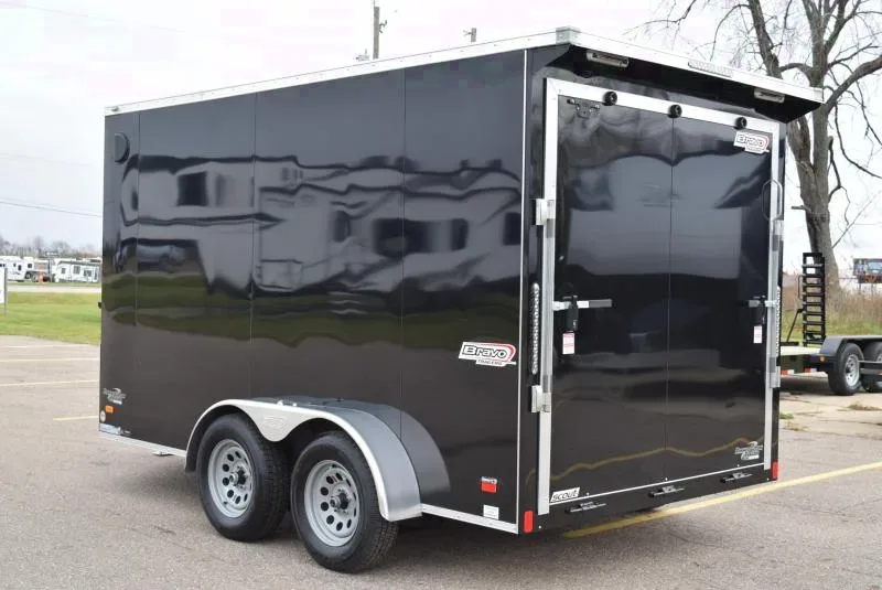 2025 Bravo Scout 7x12 Enclosed Motorcycle Trailer
