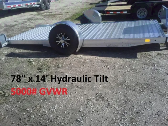 2025 Timpte 6.5x14 All Aluminum Tilt Motorcycle Trailer for Sale