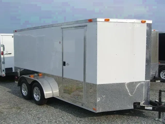 16ft Enclosed Motorcycle Trailer V Nose