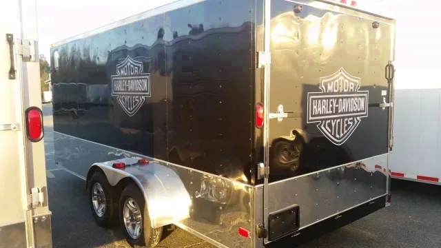 16ft Motorcycle Trailer w/Wrap Around Diamond Plating