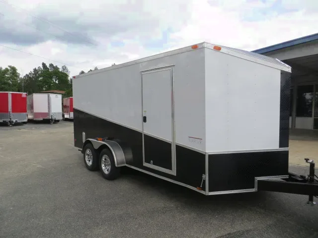 16FT V-Nose Motorcycle Trailer w/2-3500lb Axles