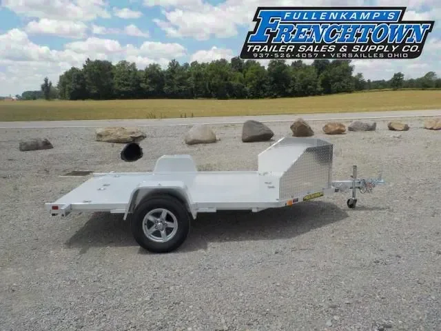 2025 Aluma MC210 S-R-RTD Single Axle Aluminum Motorcycle Trailer – Make Your Offer!