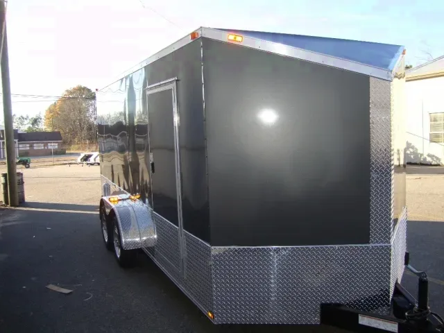 Charcoal 16ft V-Nose w/ Motorcycle Package