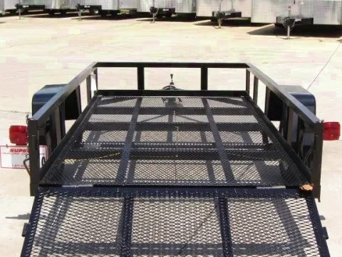 10ft Motorcycle Trailer-Open Mesh Floor