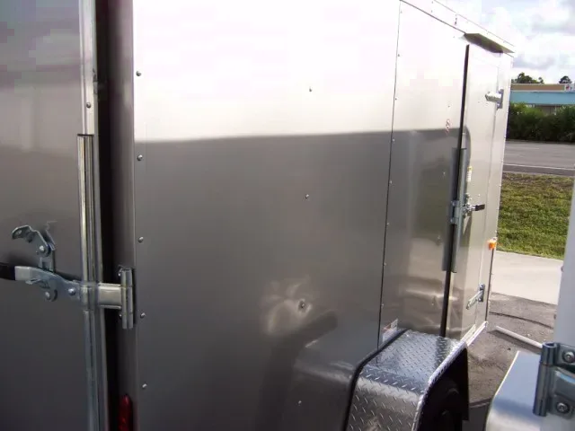 10ft Pewter V-nose Motorcycle Trailer