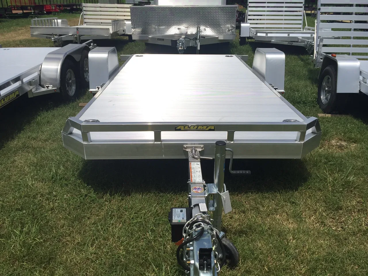14ft Tilt Motorcycle Trailer