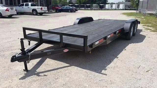 Make an Offer: 2016 7x18 Car Hauler with Convenient Slide-Out Ramps