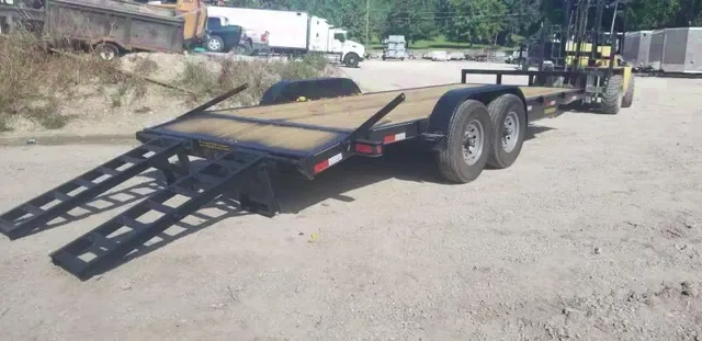 2019 7x20 Equipment Trailer with Stand-Up Ramps - Seneca, IL
