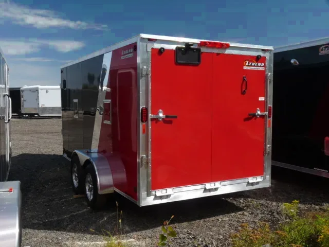Two Tone Enclosed 19ft  Snowmobile Trailer