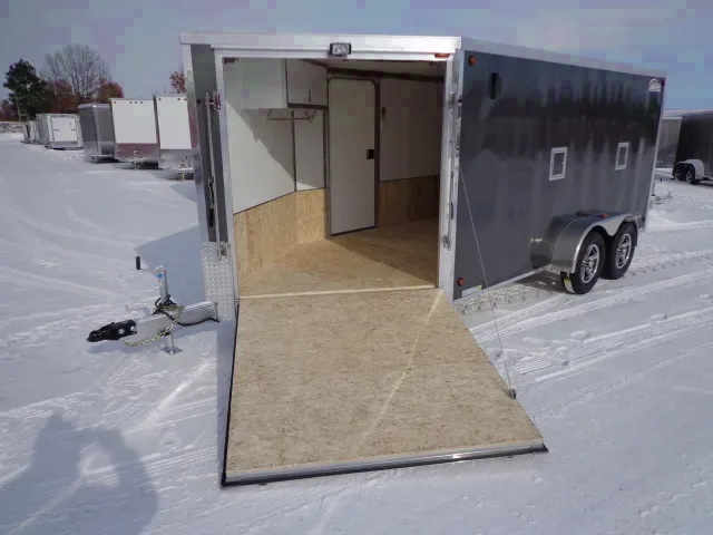 Charcoal TA 19FT Snowmobile Trailer