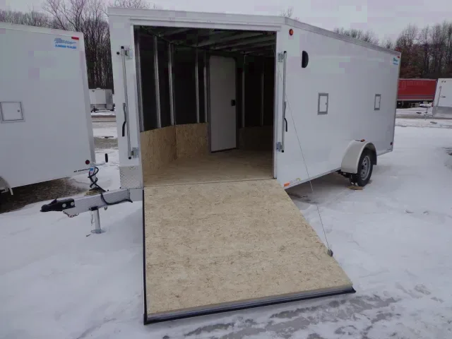 19ft SA White Snowmobile Trailer