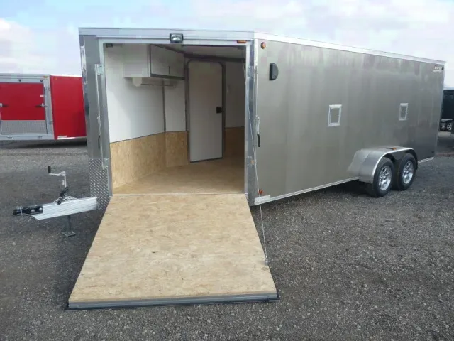 23ft Snowmobile Trailer w/ Dome Lights, Fuel Door