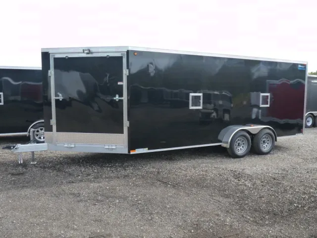 Enclosed Snowmobile Trailer 23ft w/White Walls