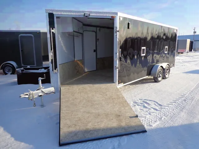 23ft Sled Trailer w/Helmet Cabinet