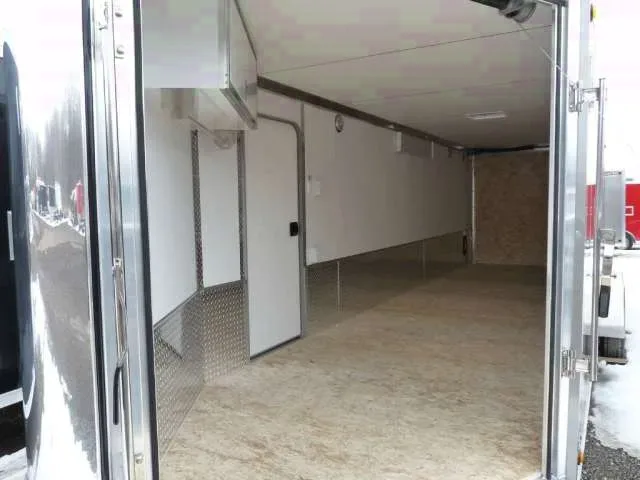 27ft SNOWMOBILE TRAILER W/HELMET CABINET AND ELECTRICAL PACKAGE