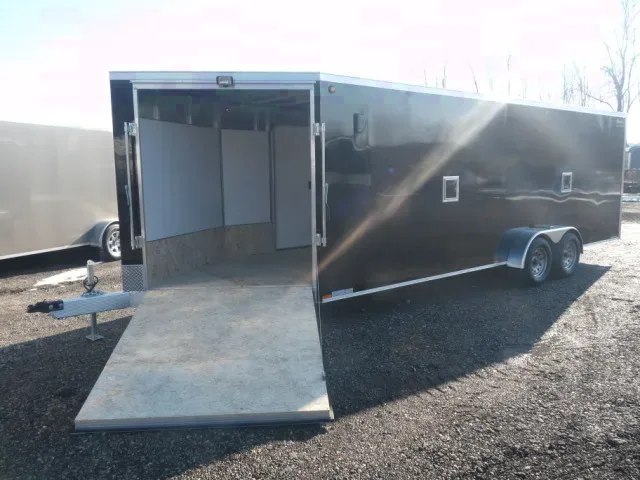 Aluminum Snowmobile Trailer 27ft w/2 Ramp Doors