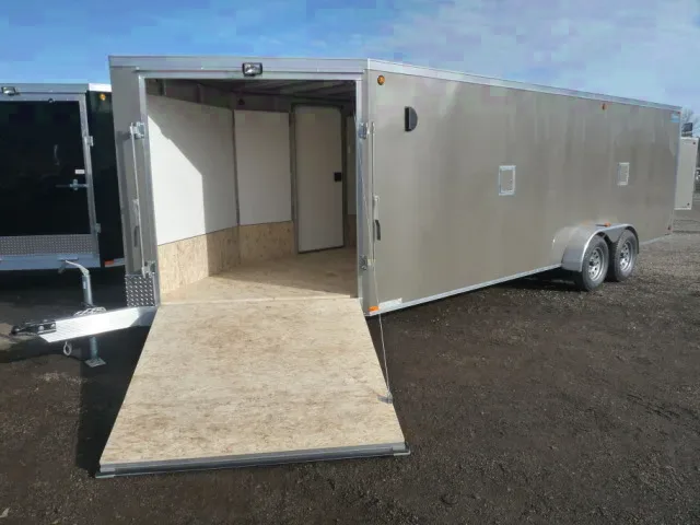Pewter Aluminum Sled Trailer 27 ft