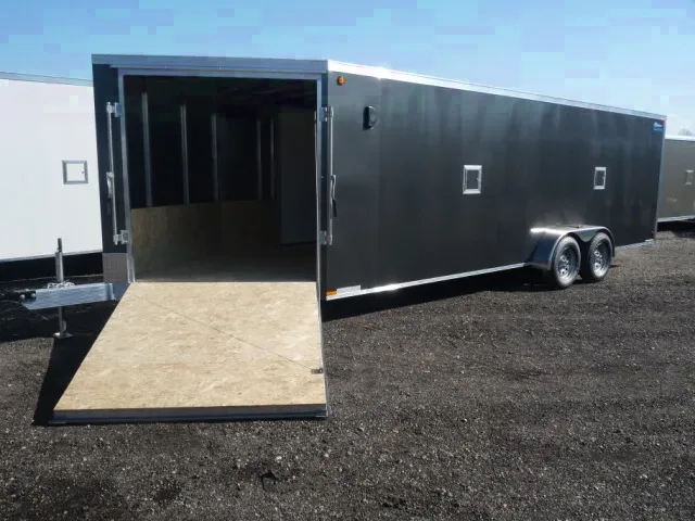 Charcoal 27ft Snowmobile Trailer w/Brakes