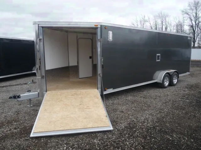 27ft Snowmobile Trailer w/Aluminum Construction and Wheels