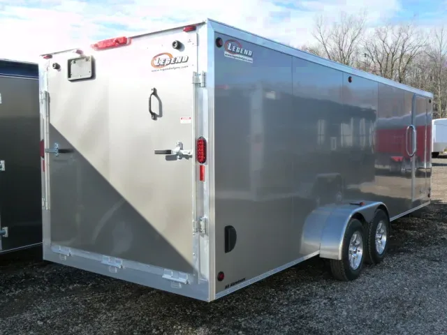 Pewter 27ft Aluminum Snowmobile Trailer