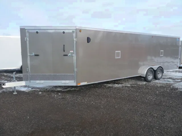 Pewter 29ft Sled Trailer w/Kickplate