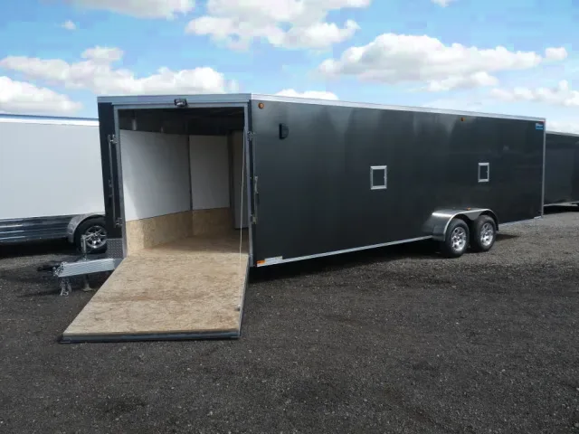 29ft Aluminum Snowmobile Trailer w/Aluminum Wheels