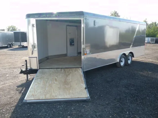 Charcoal Steel 26ft Snowmobile Car Landscape Trailer