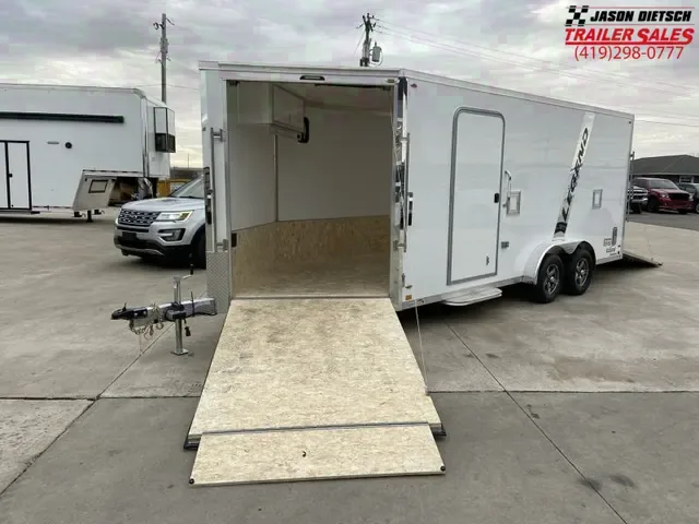 2025 Legend Explorer 7.5x23 V-Nose Snowmobile/All Sport Trailer (White)