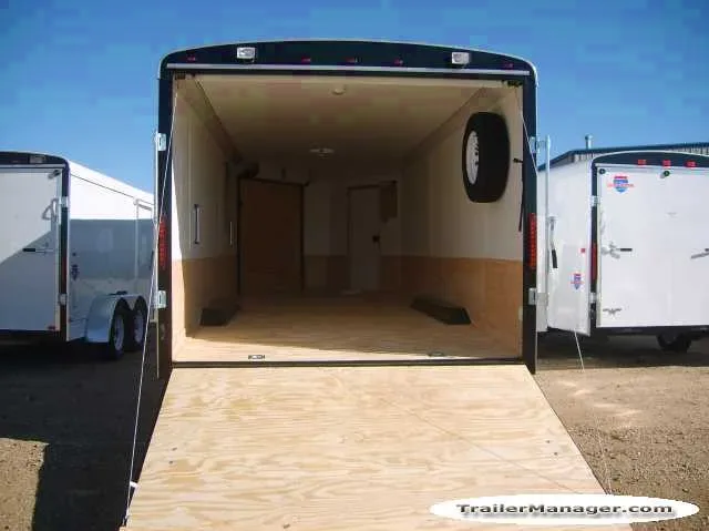 20ft w/5ft Ramp in V-nose Snowmobile Trailer