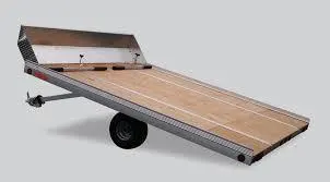 12ft  Aluminum Open Snowmobile Trailer