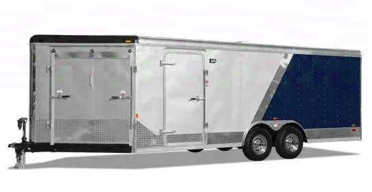 TWO TONE 28FT MULTI PURPOSE SNOWMOBILE TRAILER
