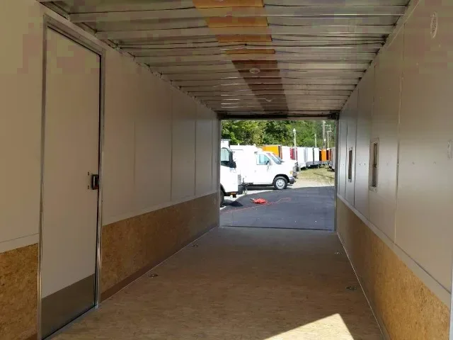 All Aluminum 27ft Finished Walls and Ceiling Snowmobile Trailer