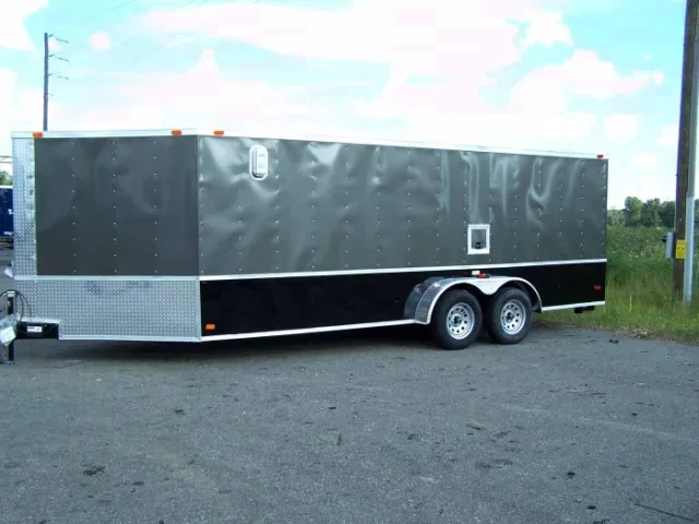 Charcoal and Black TA 20ft Snowmobile Trailer