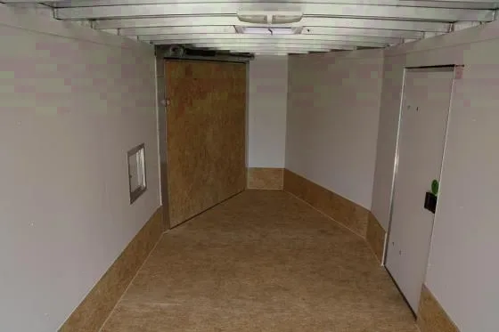 16FT ALUMINUM GRAY SNOWMOBILE TRAILER