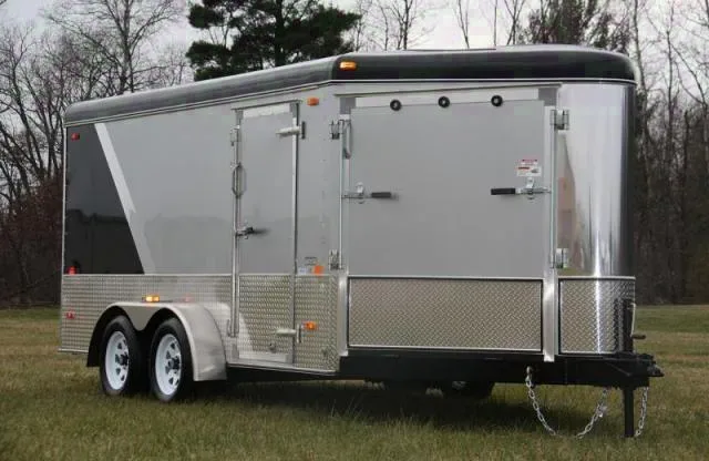20FT Snowmobile Trailer w/White Walls and Ceiling