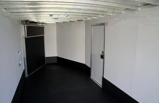 24FT Aluminum Silver and Black Snowmobile Trailer