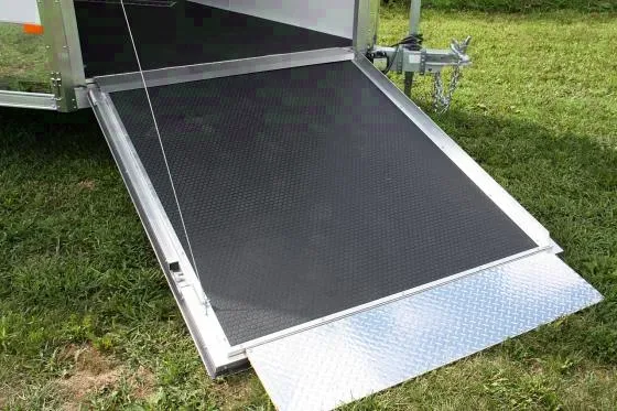 27FT WHITE ALUMINUM SLED TRAILER