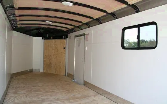 RED 20FT ATV/SNOW HAULER W/BLACK TRIM