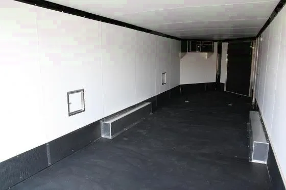 BUMPER PULL 28FT ALUMINUM BLACK COMBO TRAILER