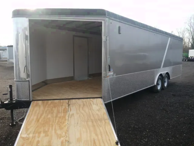 PEWTER 30FT COMBO SNOWMOBILE TRAILER