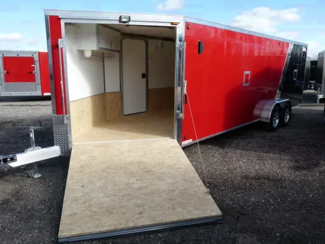 16FT 2 - Place Snowmobile/ATV Trailer-ALUMINUM