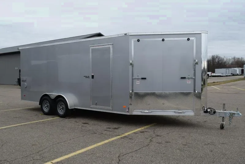 2025 Bravo Silver Star 7x18 Aluminum Snowmobile/UTV Trailer