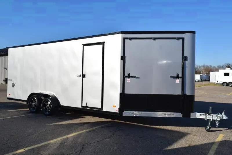 2025 Bravo Silver Star Aluminum Snowmobile/UTV Trailer – 7x20+5 V-Nose
