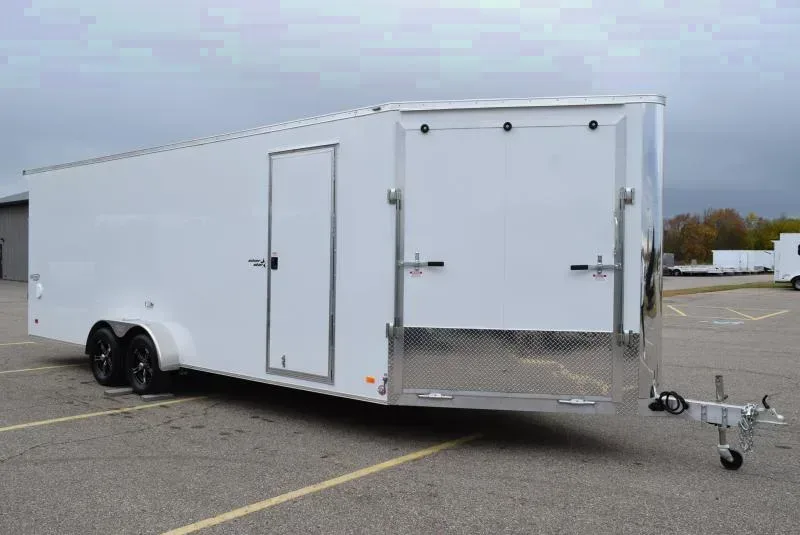 BRAVO 7x22'+5' SILVER STAR ALUMINUM SNOWMOBILE/UTV TRAILER