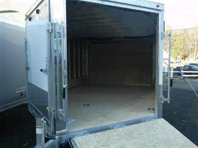12ft White Aluminum Snowmobile Trailer