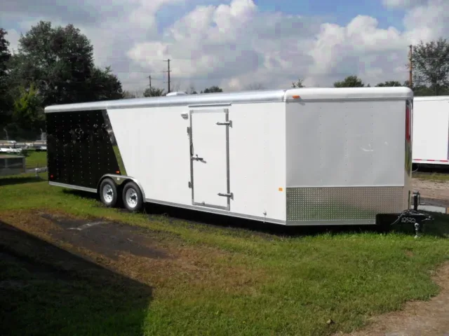 30ft Snowmobile/Auto Combo White/Black